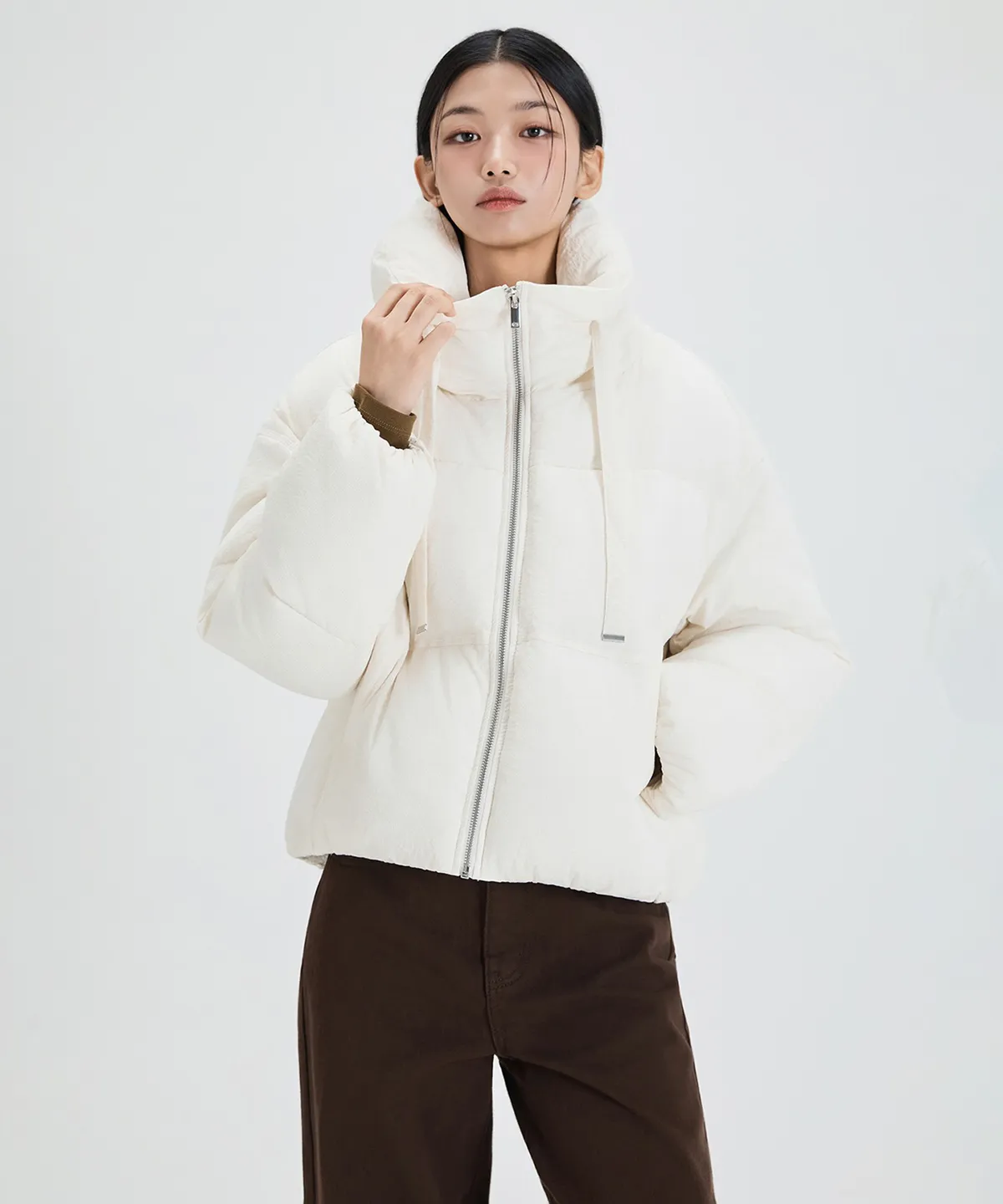 소재변형 숏 패딩_MIWJPFV11B